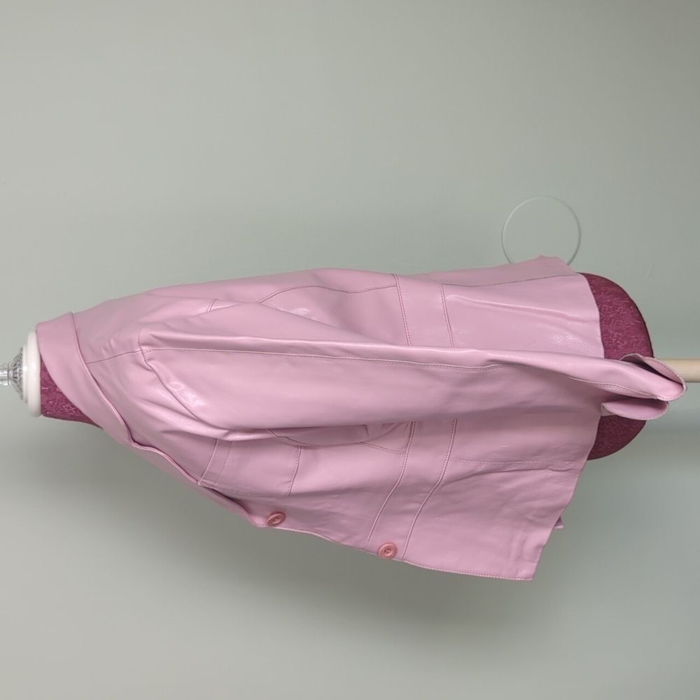 Ami Heather Leather Jacket, Us L - image 2